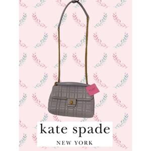 KATE SPADE Quilted Leather Crossbody Bag Lavender Purple NWT MSRP $458